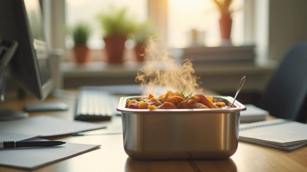 Repas chaud au bureau : l’intérêt de la boîte isotherme